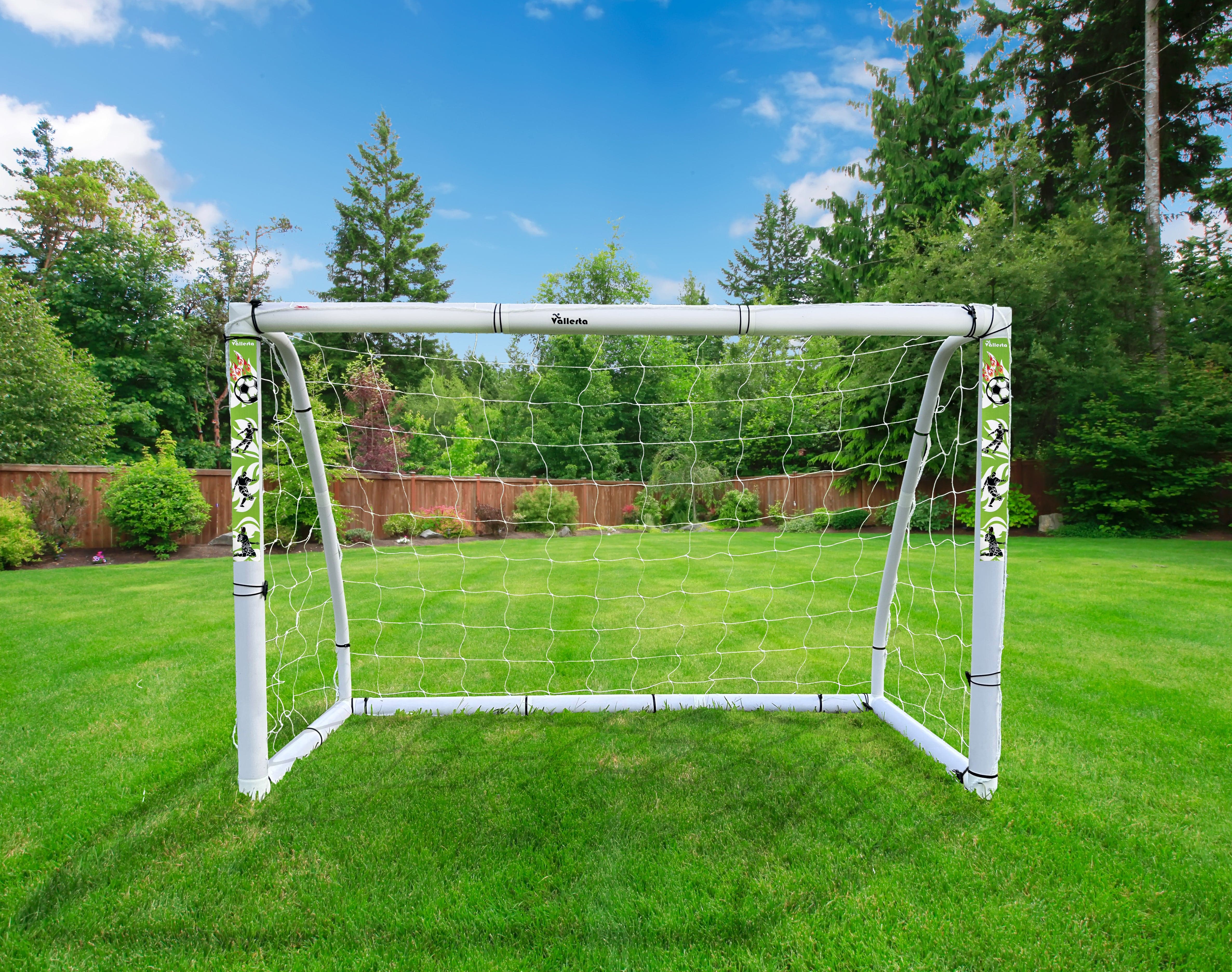 Vallerta - 7x5 ft Weatherproof PVC Soccer Goal with Bag - Image 8