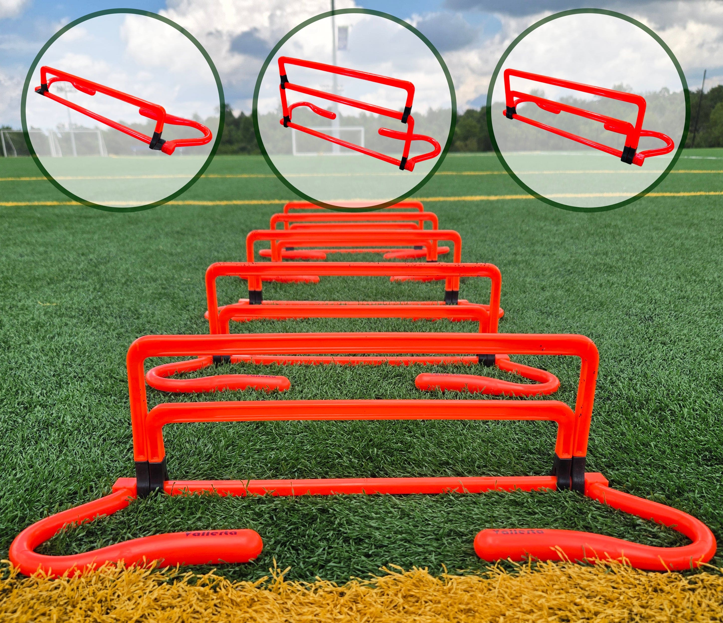 Adjustable Agility Training Hurdles – 5 Height Speed & Jump Hurdle Set (6-Pack) - Image 4
