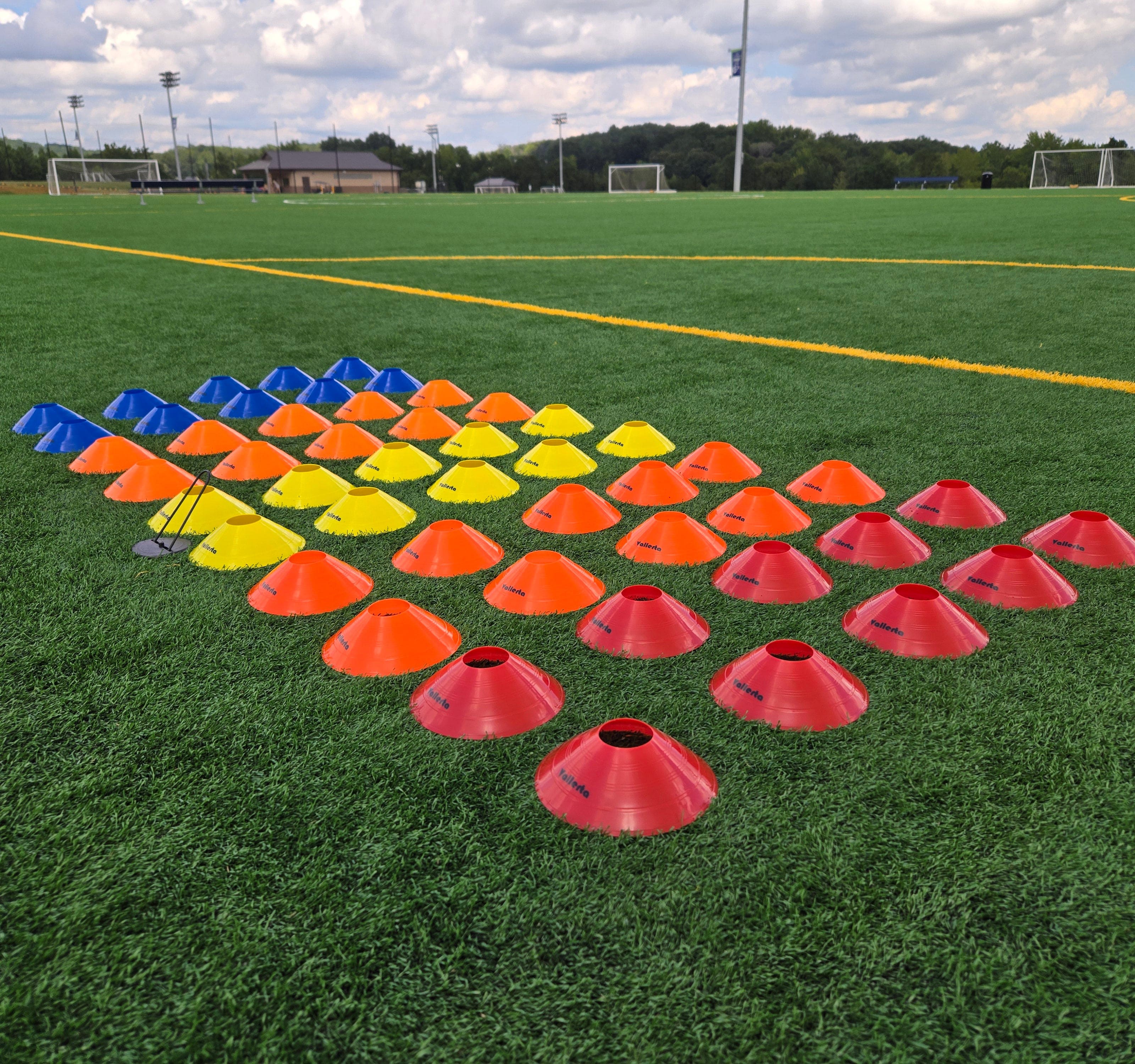 Vallerta Pro Disc Cones Set of 50 – Agility Training Cones with Carry Holder & Bag - Image 7