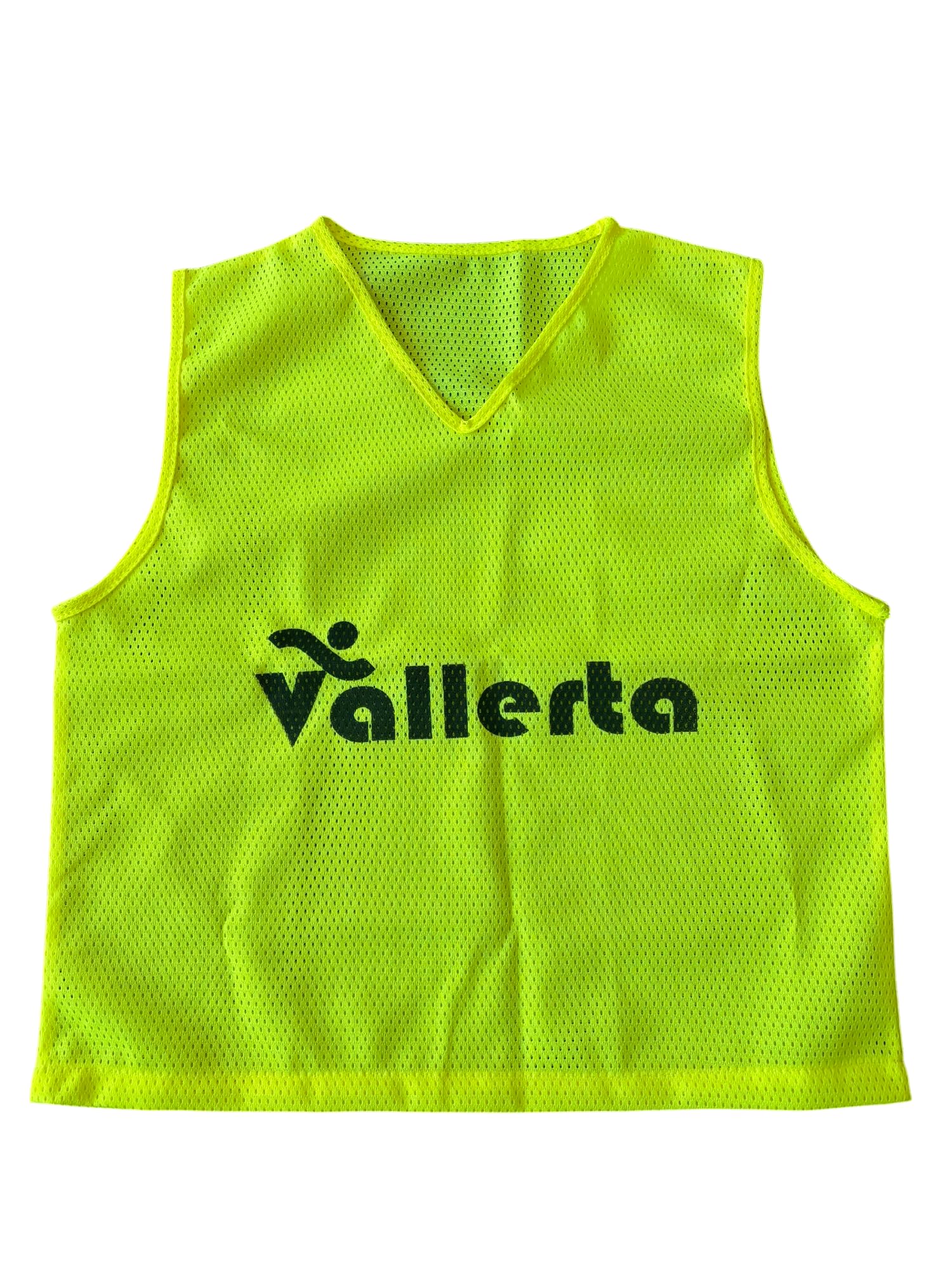 VALLERTA Soccer Training Vest – Lightweight Mesh Scrimmage Pinnies for Kids & Adults (S/M, Blue & Yellow) - Image 3