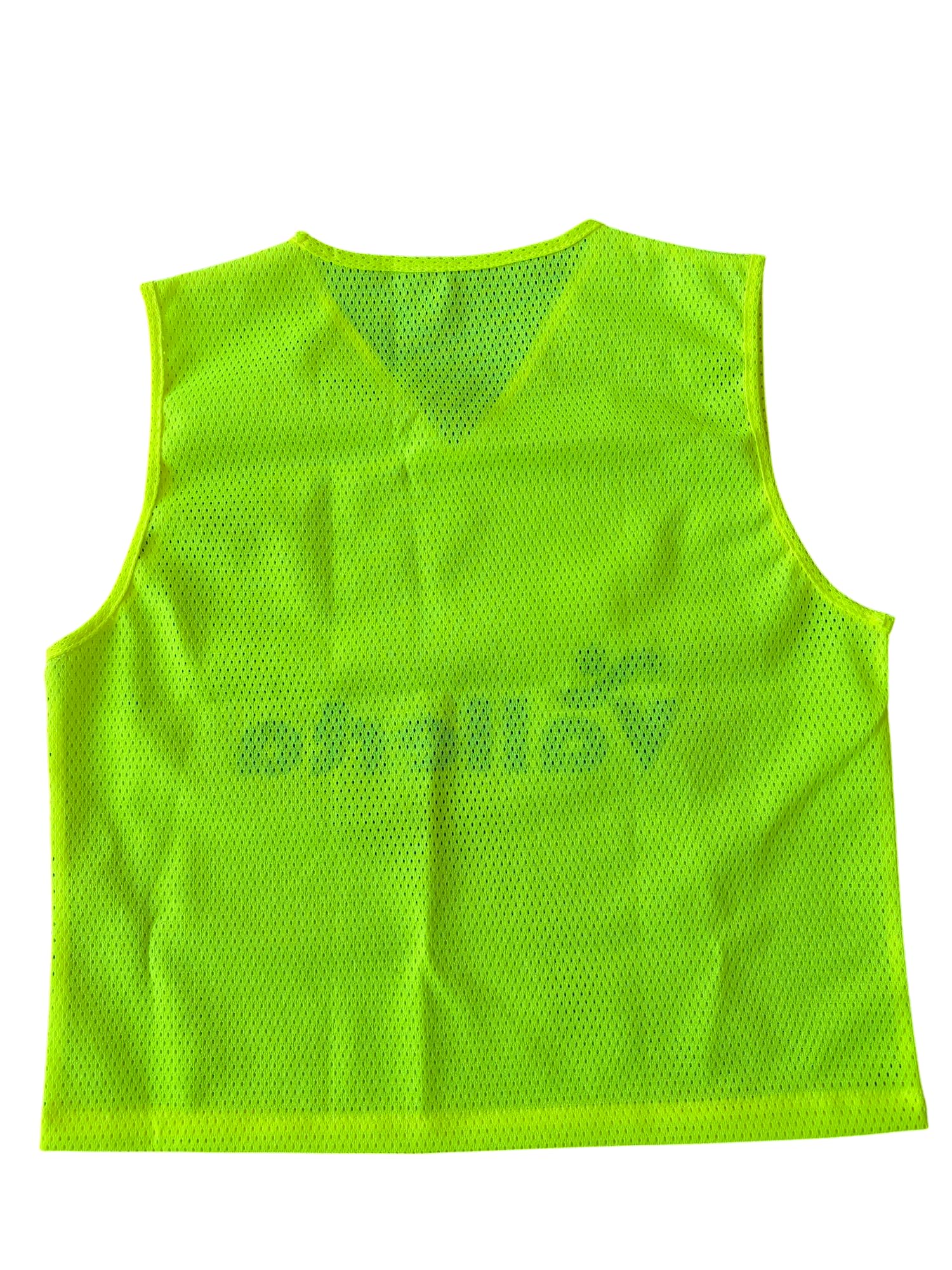 VALLERTA Soccer Training Vest – Lightweight Mesh Scrimmage Pinnies for Kids & Adults (S/M, Blue & Yellow) - Image 4