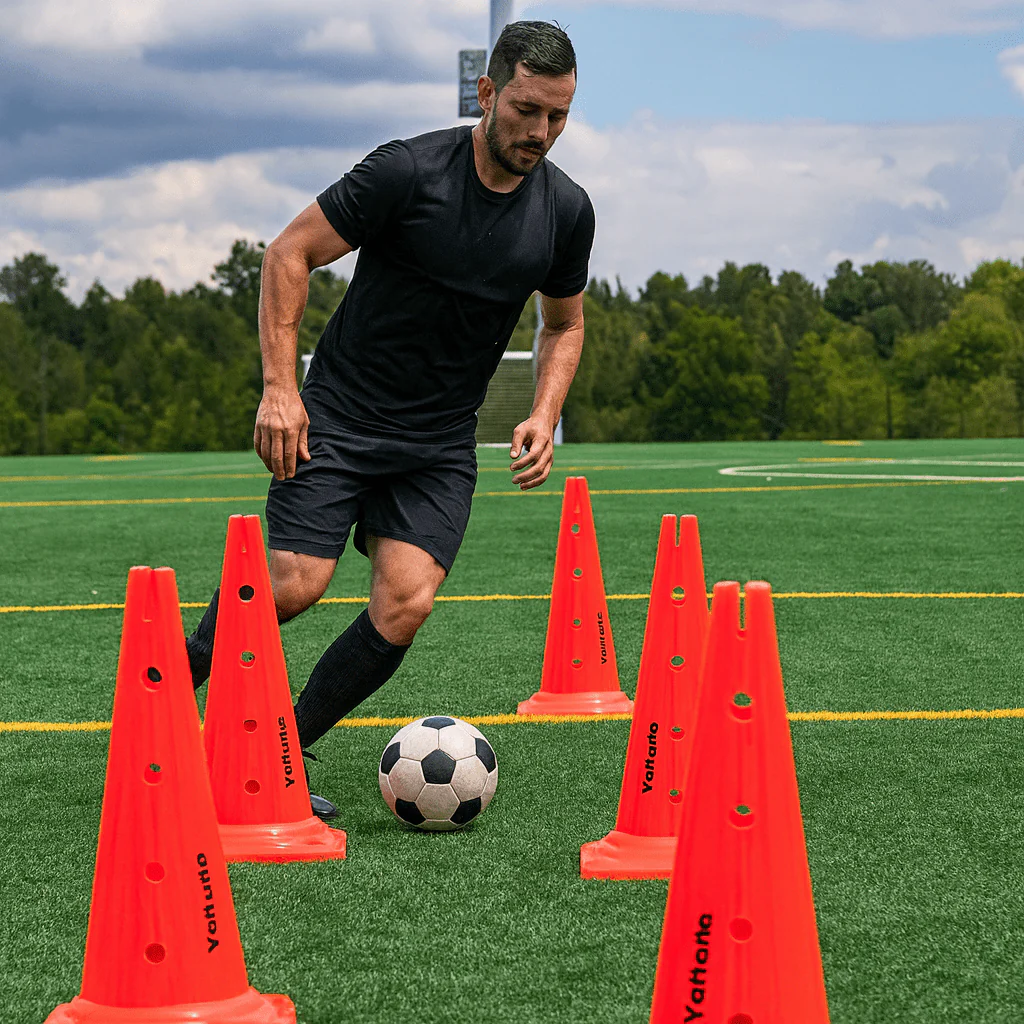 Vallerta Training Cones – 9in / 15in / 20in Agility Marker Cones for Multi-Sport Drills - Image 12