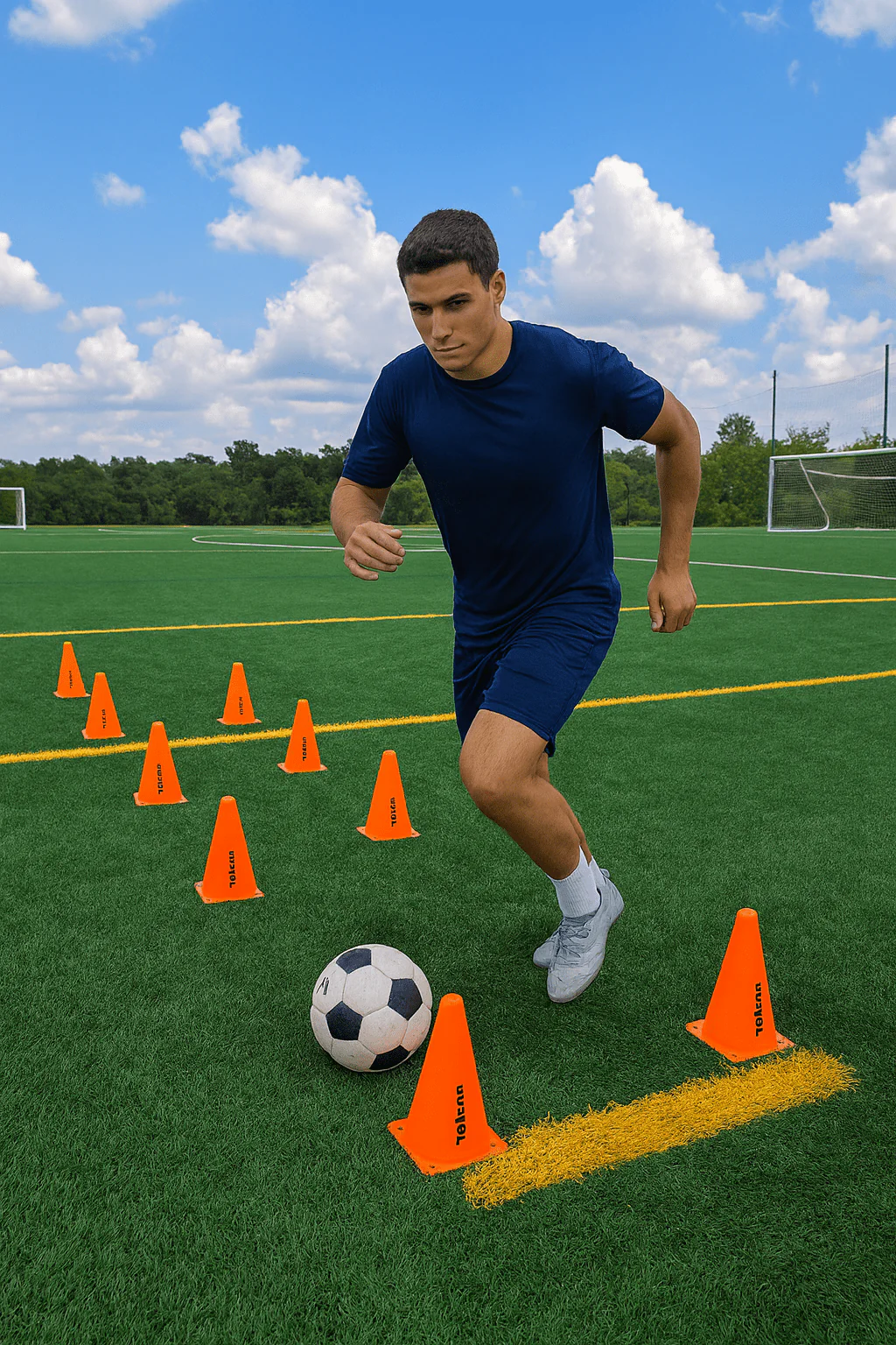 Vallerta Training Cones – 9in / 15in / 20in Agility Marker Cones for Multi-Sport Drills - Image 13