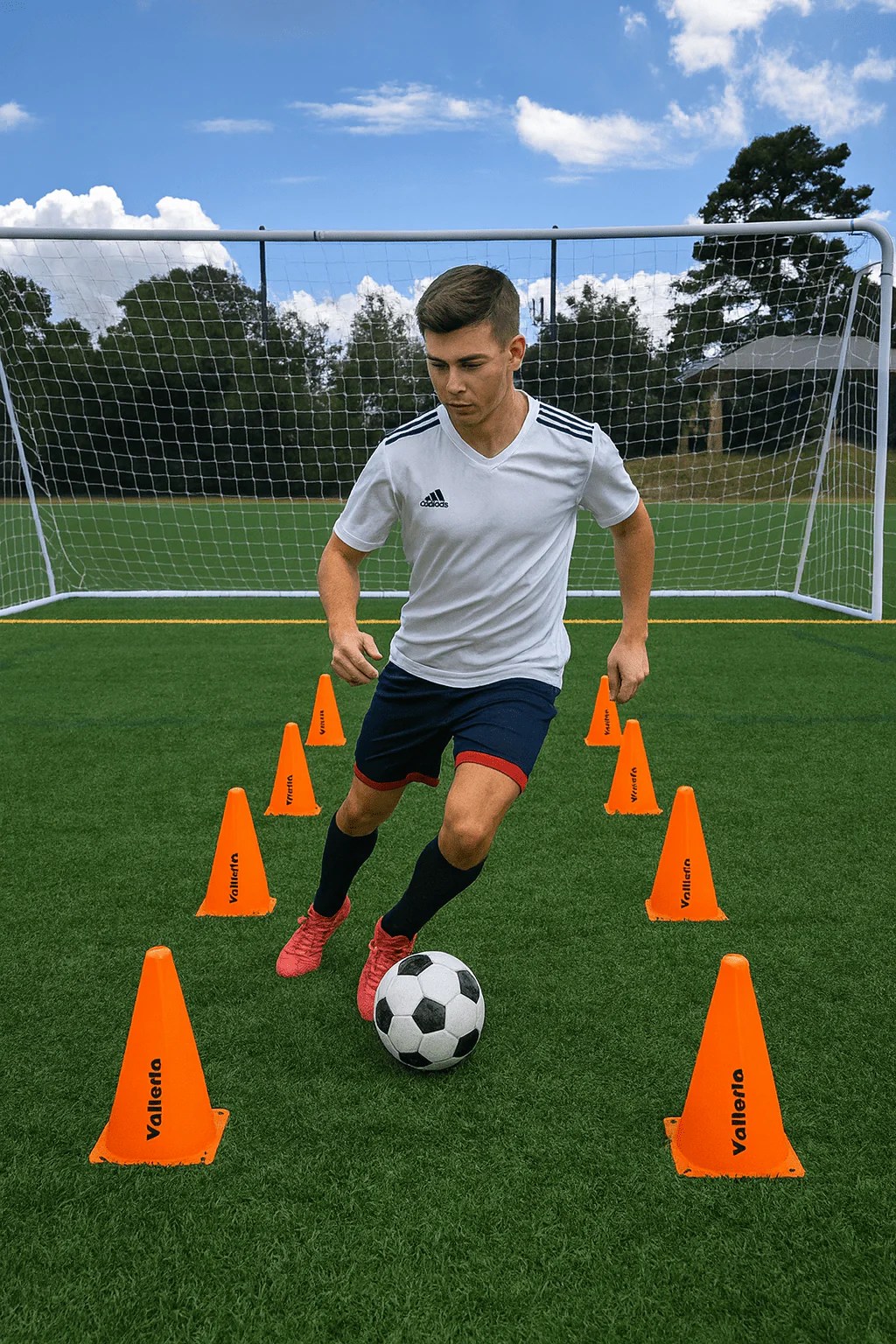 Vallerta Training Cones – 9in / 15in / 20in Agility Marker Cones for Multi-Sport Drills - Image 14