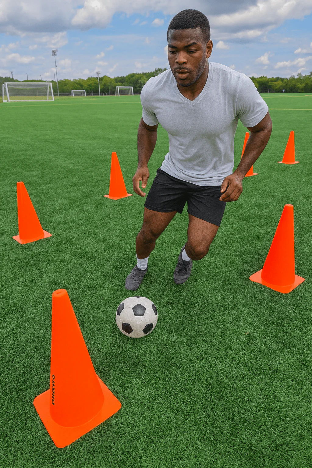 Vallerta Training Cones – 9in / 15in / 20in Agility Marker Cones for Multi-Sport Drills - Image 16