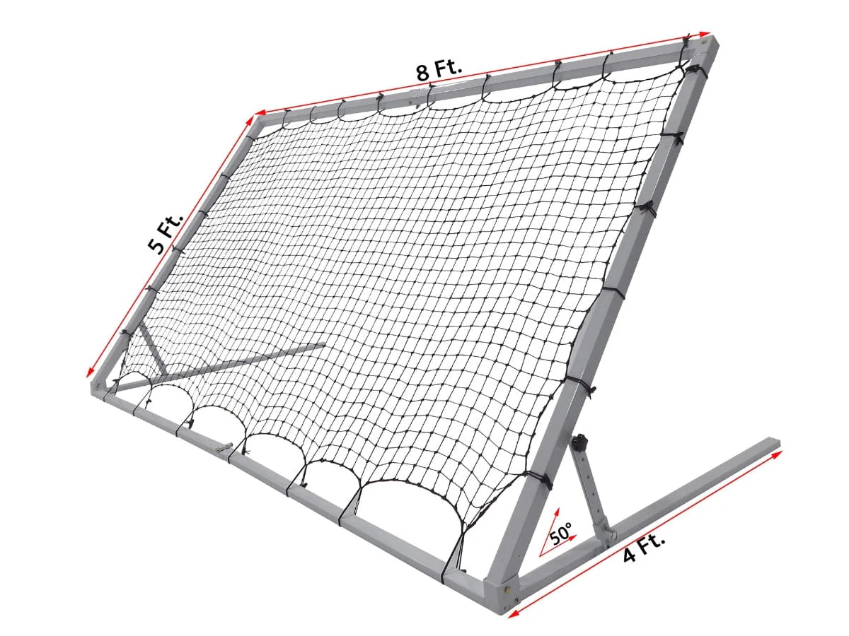 Vallerta - 8x5 ft Adjustable Steel Frame Soccer Rebounder - Image 3