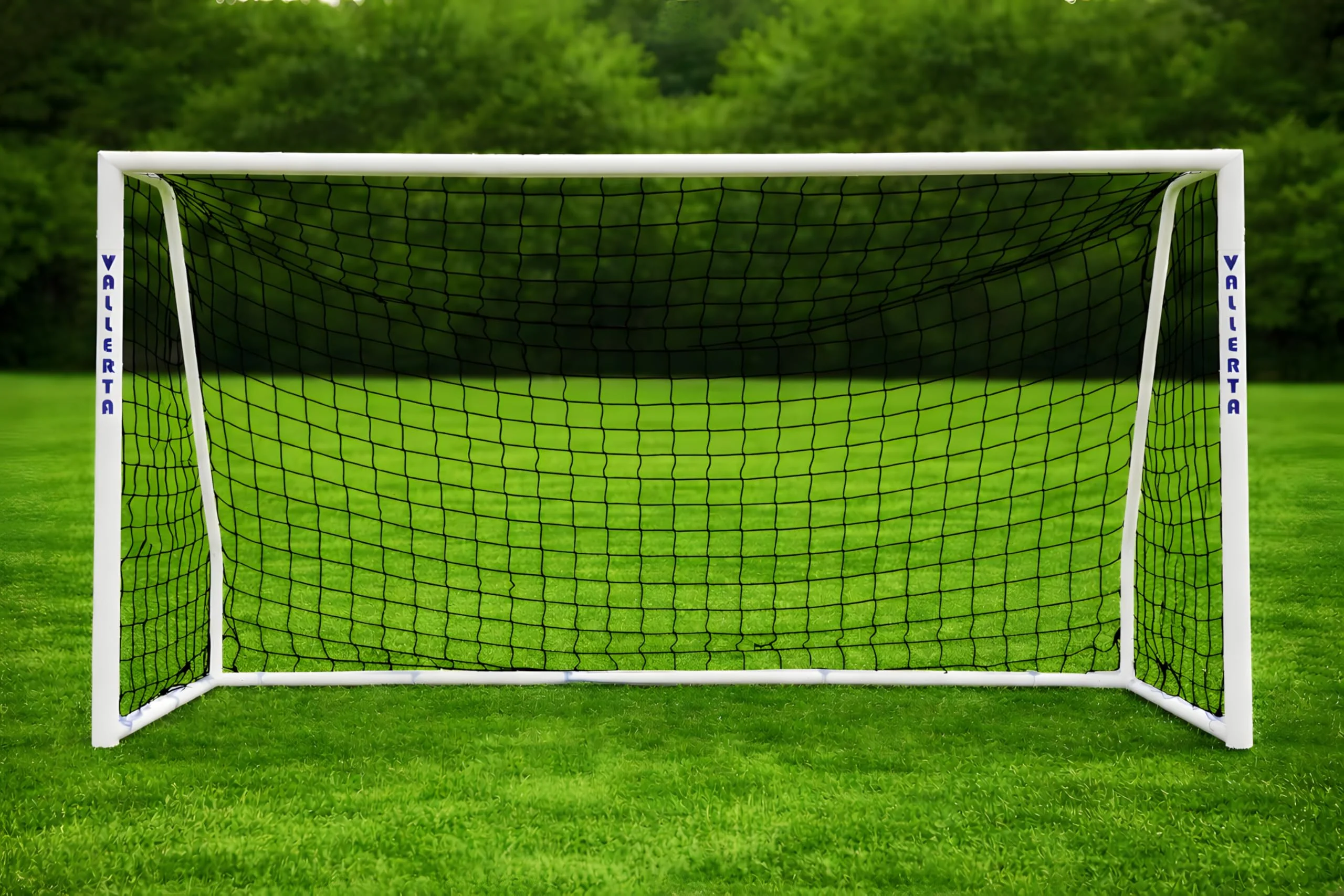 Vallerta - Folding Steel Soccer Goal, Flat Fold Frame, HDPE  Quick Clip Net, All Weather - Image 5