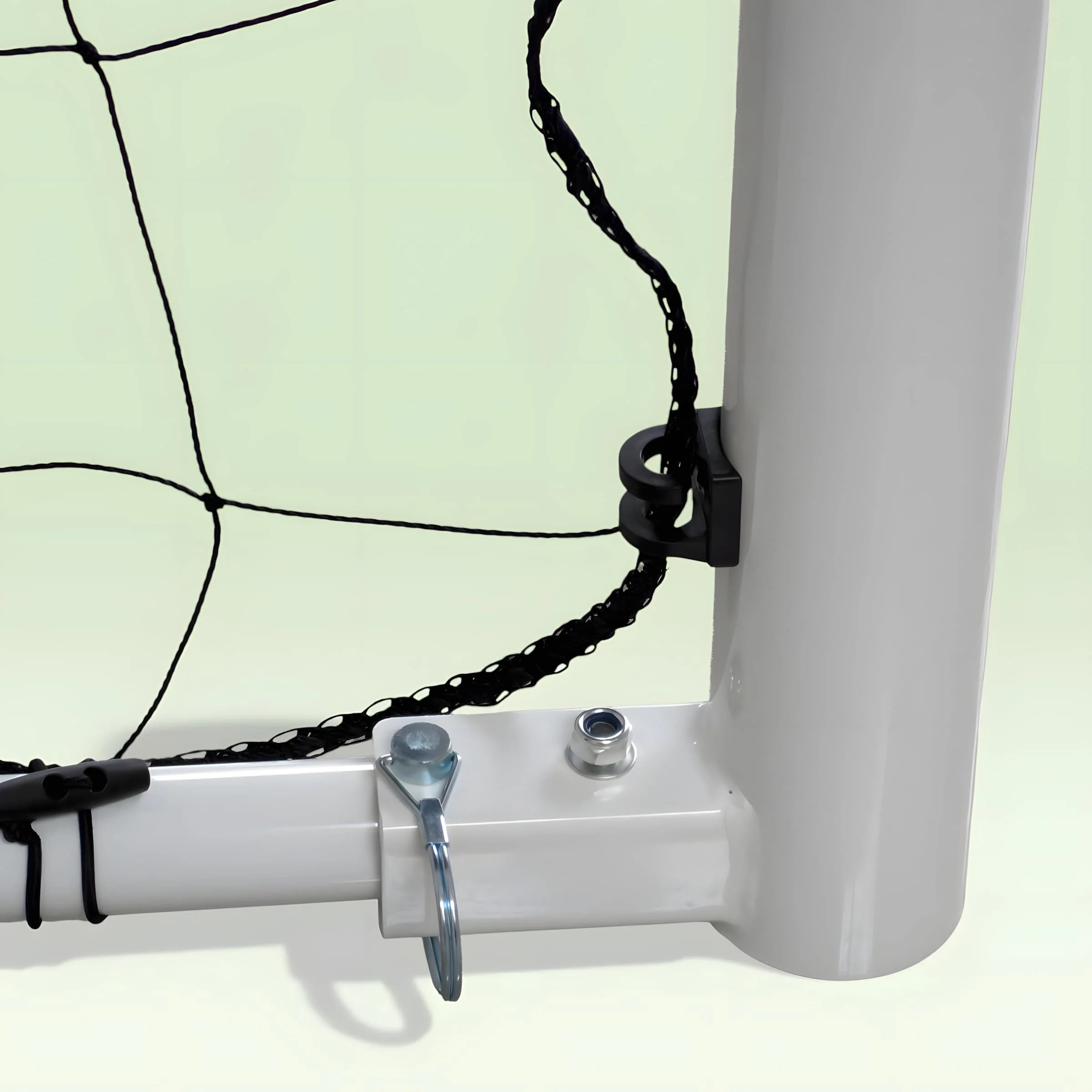 Vallerta - Folding Steel Soccer Goal, Flat Fold Frame, HDPE  Quick Clip Net, All Weather - Image 6