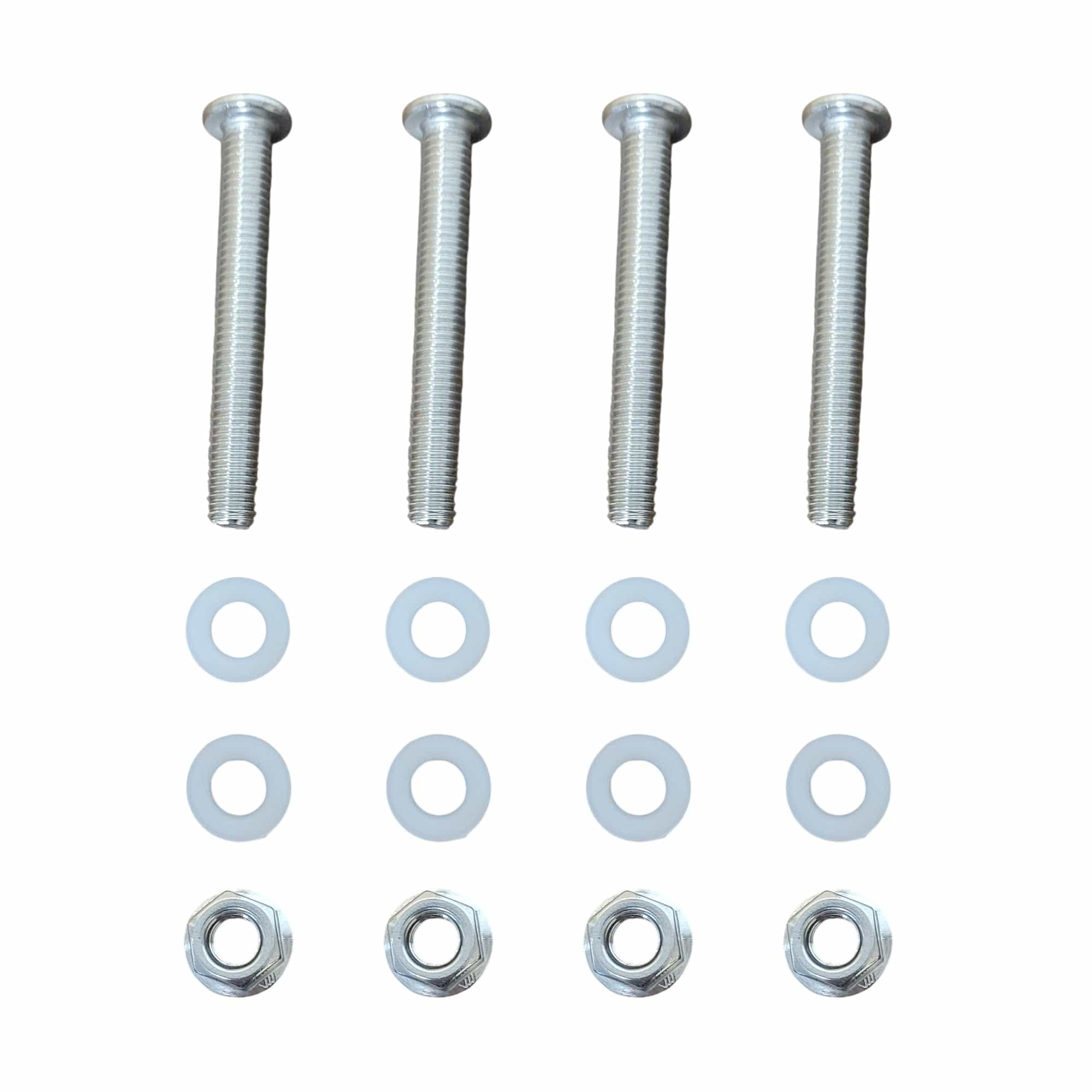 Vallerta Soccer Goal Bolt Hardware Kit – Crossbar Upgrade for 2” Steel Frame Goals – Replaces Push Pins (4 Bolts, Nuts & Washers)
