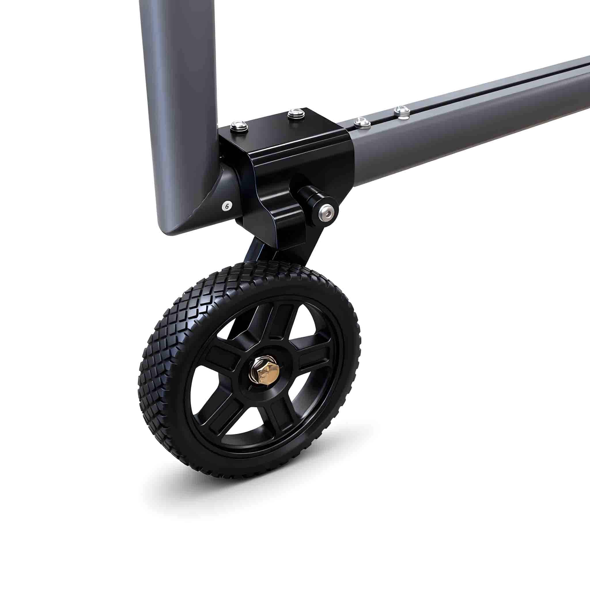 Wheel Kits for Steel and Aluminum Goals, No Lifting Required, 500LB Capacity, Pre-Assembled, Set of 4, Easy Install
